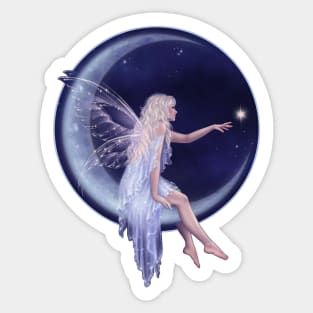 Birth of a Star Moon Fairy Sticker